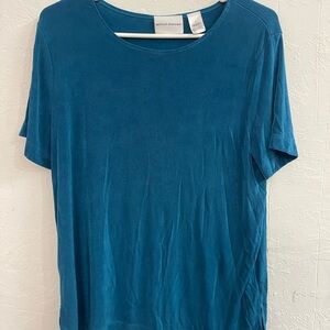 Alfred Dunner Women's Blue Top